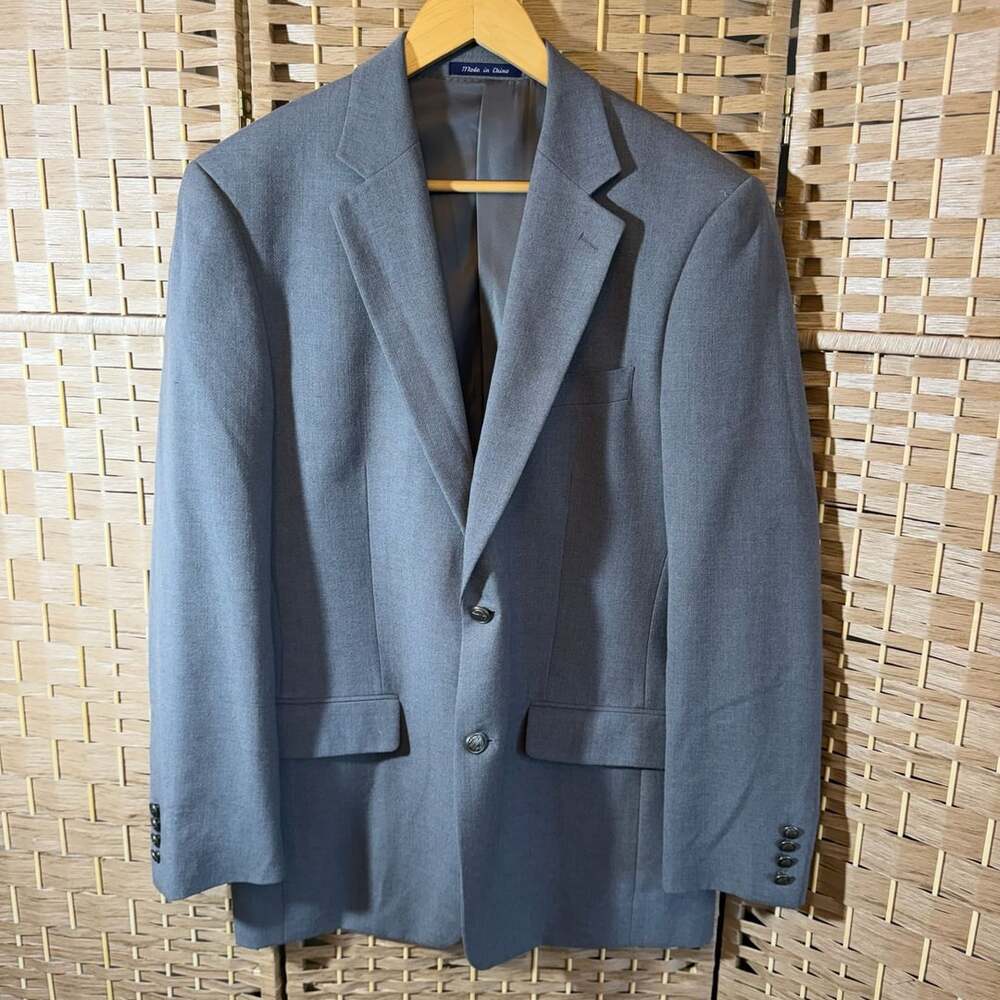 Alan Flusser Gray Blazer Sport Coat Jacket Size Unknown